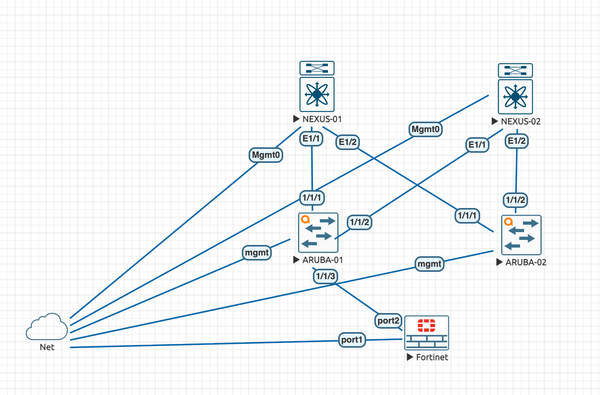 [LAYER_1&2] Fabric & Security: OSPF-Kopplung und FortiGate Hardening